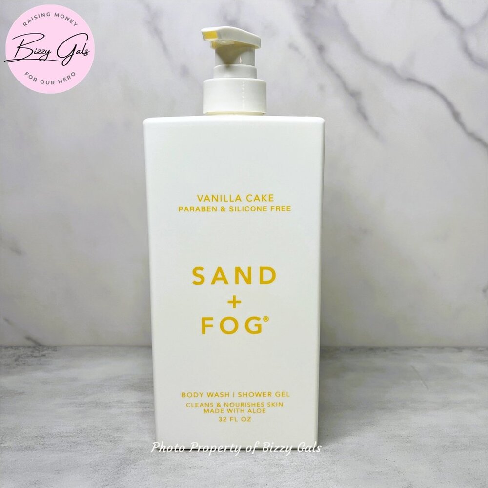 NEW Sand & Fog Vanilla Cake Body Wash / Shower Gel ~ 32 Oz